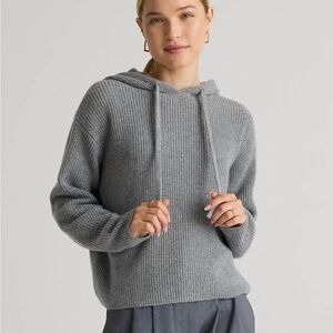 QUINCE Mongolian Cashmere Fisherman Pullover Hoodie